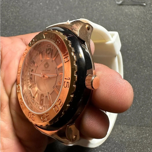 Louis Richard Pendragon Men's Watch, Rose Gold Face NO.9677 Working New Battery - Picture 3 of 8
